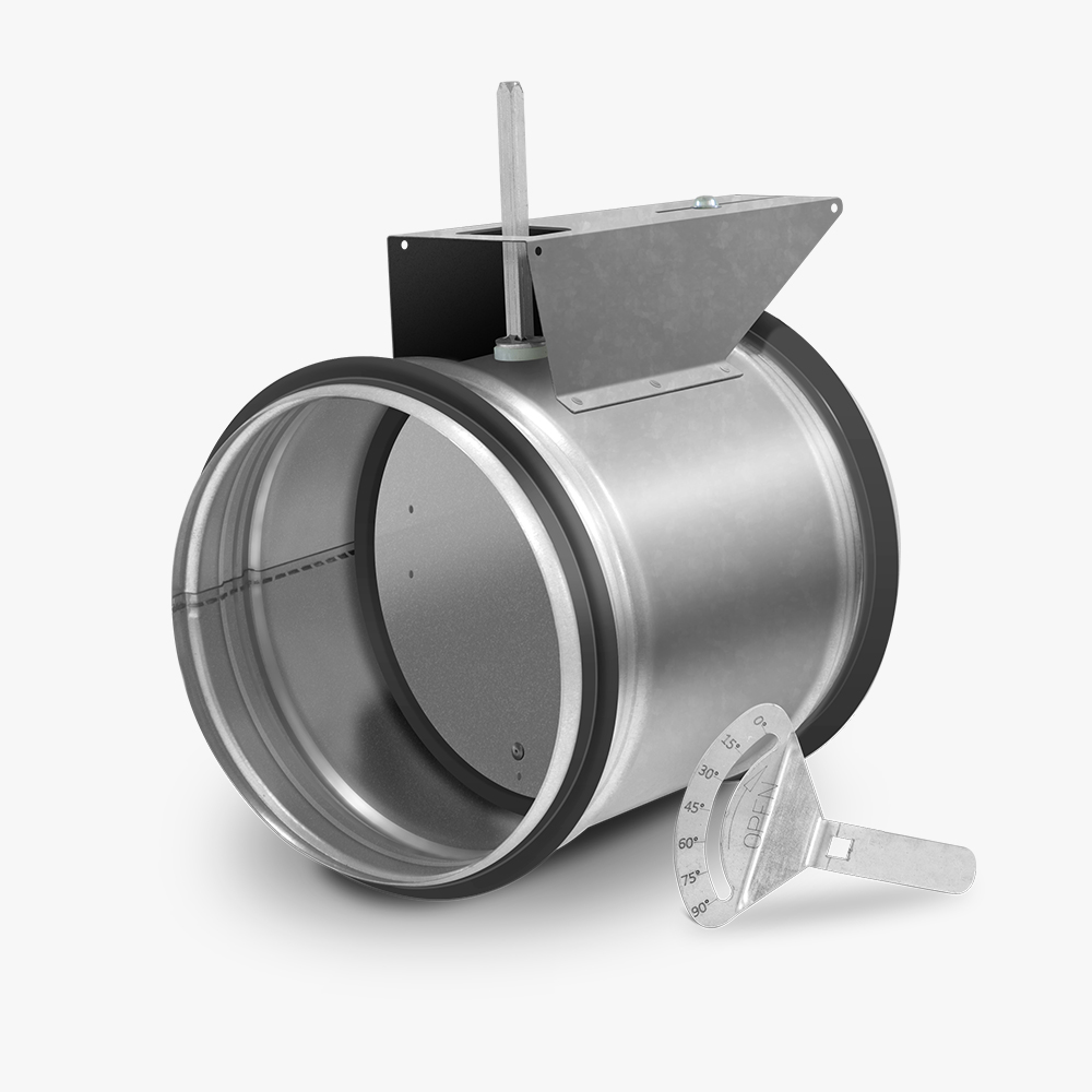 NA80 elzaro pillangoszelep (kezi kar/motor nelkul)